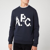 A.P.C. logo印花 男款休闲卫衣