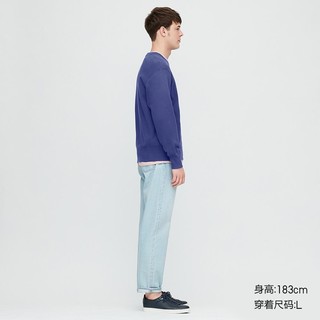 UNIQLO 优衣库 男士纯色套头运动衫419500 蓝色系 S