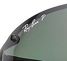 Ray-Ban 雷朋 男女款半框偏光太阳镜 0RB3542 黑色 63