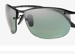 Ray-Ban 雷朋 男女款半框偏光太阳镜 0RB3542 黑色 63