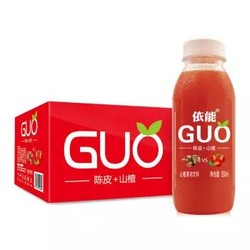 依能 GUO 山楂 陈皮 山楂果汁饮料 350ml*15瓶 整箱装山楂果茶 *2件