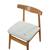 全棉棉纱透气四季通用薄款椅垫防滑办公坐垫电脑椅子垫夏季餐椅垫