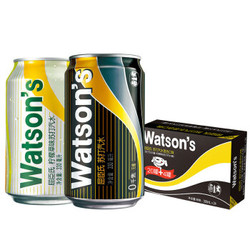 Watsons 屈臣氏 苏打汽水混合系列饮料（原味20罐 + 柠檬草味4罐）330ml*24罐 *2件