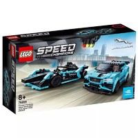 LEGO 乐高 Speed超级赛车系列 76898 松下捷豹赛车车队E级方程式GEN2和捷豹I-PACE eTROPHY