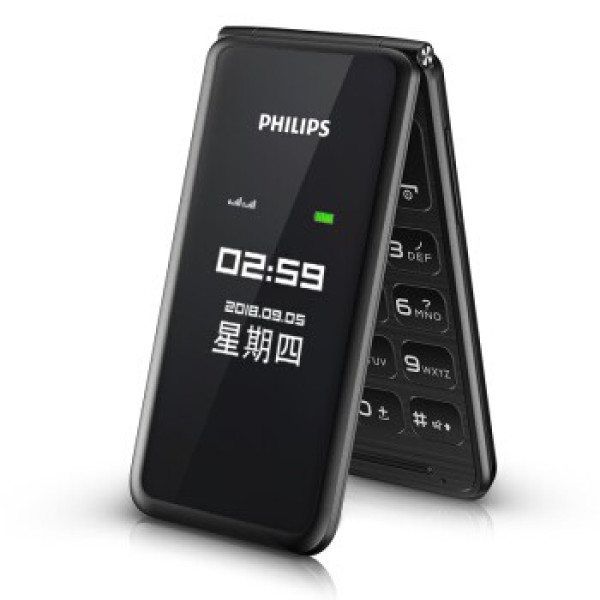 商品philips 飞利浦 e系列 e259s 双屏翻盖老人机 2g移动联通版 陨石