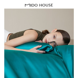 MIDO HOUSE 铭都 100支美国进口匹马棉四件套 全棉高端床上用品媲美真丝 酒红色 1.5m/1.8m床通用 床单款套件