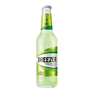 Breezer 冰锐 洋酒 4.8°朗姆预调鸡尾酒 瓶装青柠味 275ml *32件