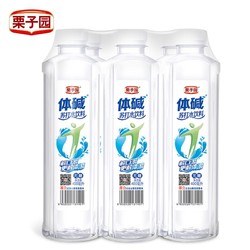 栗子园无糖无汽纯苏打水乳酸菌苏打水400ml*6瓶便携装