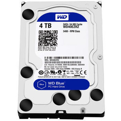 WD 西部数据 蓝盘 台式机硬盘 4TB（WD40EZRZ）