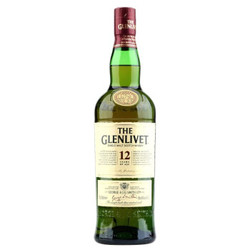 Glenlivet格兰威特12年陈酿 苏格兰进口 单一麦芽威士忌洋酒700ml *2件