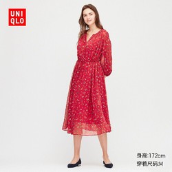 UNIQLO 优衣库 426611 女士雪纺连衣裙