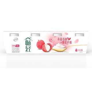 yili 伊利 畅轻纤酪乳勺吃酸奶 玫瑰荔枝味 100g*4杯