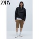  限尺码：ZARA 00397420800-28 男士袋鼠口袋派克外套　