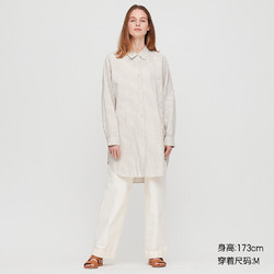 UNIQLO 优衣库 424981 女装棉麻混纺长衫