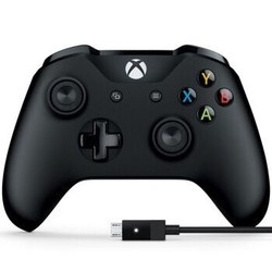 微软（Microsoft）Xbox One/S PC无线蓝牙手柄 精英游戏Steam吃鸡手柄 蓝牙手柄+PC连接线 Xbox