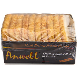 安维（Anwell）美国进口 原味薯饼 620g 非转基因冷冻薯饼 方便速食（早餐 午餐 晚餐 夜宵） 生鲜 油炸小食