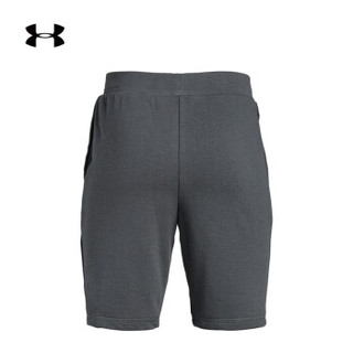 安德玛官方UA Rival Terry男童运动短裤Under Armour1333033 灰色012 童L