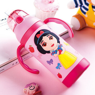 Disney 迪士尼 粉色公主系列 HC2083-P 儿童不锈钢保温杯 380ml 粉色