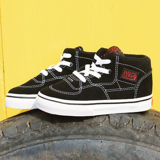 VANS 范斯 CLASSICS经典系列 VN0A38EDJV6 儿童运动板鞋 黑色 15.5cm