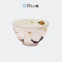 日本ceramic 蓝花廊系列木莲米饭碗 彩色