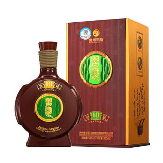 贵州习酒 窖藏酱香型白酒53度礼盒装 十年（10年）500ml 两瓶装