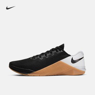 Nike 耐克官方 NIKE METCON 5男/女训练鞋新款 情侣款AQ1189-009/METCON 黑色/白色/棕色 42