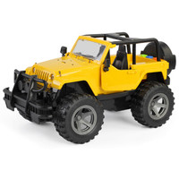 文艺（WENYI）男孩玩具儿童玩具惯性车1:16吉普车黄色W390B *2件
