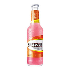冰锐（Breezer）洋酒 4.8°朗姆预调鸡尾酒 瓶装蜜桃味 275ml *32件