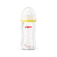 Pigeon 贝亲 母乳实感宽口径玻璃奶瓶 160ml SS号