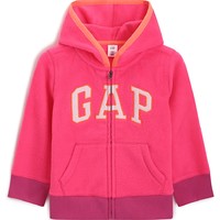 Gap 盖璞 幼儿 闪亮星星印花LOGO徽标连帽衫