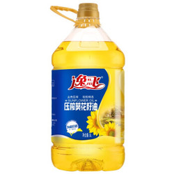 逸飞 食用油 压榨一级葵花籽油5L 富含维生素e