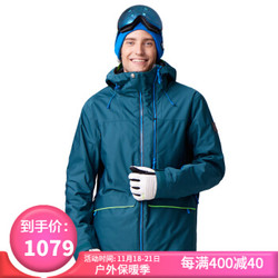 Running river奔流极限 男式新款防风防水透气纯色经典双板专业款滑雪服夹克上衣N7456N 绿色578 L/50