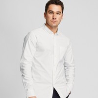 UNIQLO 优衣库 419010 男装牛津纺修身衬衫