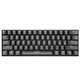  黑爵（AJAZZ） i610T有线蓝牙双模机械键盘 办公键盘 白光 61键 便携 多设备 苹果mac 黑色 青轴　