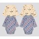 UNIQLO 优衣库 424798 婴儿/新生儿DPJ圆领连体装 2件装