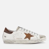 Golden Goose Deluxe Brand Superstar 男款星星小脏鞋 棕白