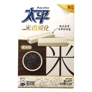 限上海：太平 米香威化 粗粮营养代餐 黑米味61.8克 *83件