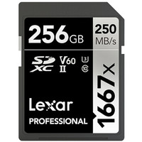 有品米粉节：Lexar 雷克沙 Professional 1667x SDXC UHS-II U3 SD存储卡 256GB