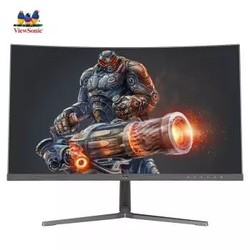 ViewSonic 优派 VX3259-2KC-PRO 31.5英寸2K曲面显示器（1500R、144Hz、1ms） *2件