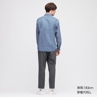 男装 牛仔衬衫(水洗产品)(长袖) 425057 优衣库UNIQLO