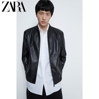 ZARA 03918400800 仿皮飞行员夹克外套