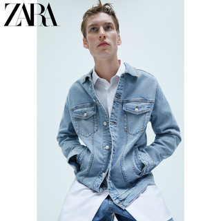 ZARA 新款 男装 基本款牛仔夹克外套 04454400406