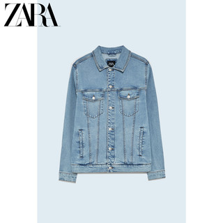 ZARA 新款 男装 基本款牛仔夹克外套 04454400406