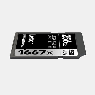 Lexar 雷克沙 LSD256CB1667 SD存储卡 256GB (UHS-II、V60、U3)