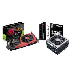 COLORFUL 七彩虹 戰斧 GeForce GTX 1660 Super 6G 顯卡 + 鑫谷 GP600P 白金版 電源 500W
