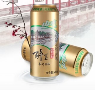 山水啤酒 青岛啤酒（TsingTao）山水系列醉美山水 3箱共 500mL 36罐
