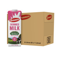 限上海：VONMORE 艾恩摩尔 脱脂牛奶 1L*6盒 *5件