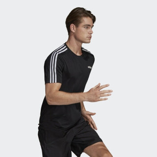 阿迪达斯官网 adidas D2M Tee 3S男装训练运动圆领套头短袖T恤DT3043 如图 XS