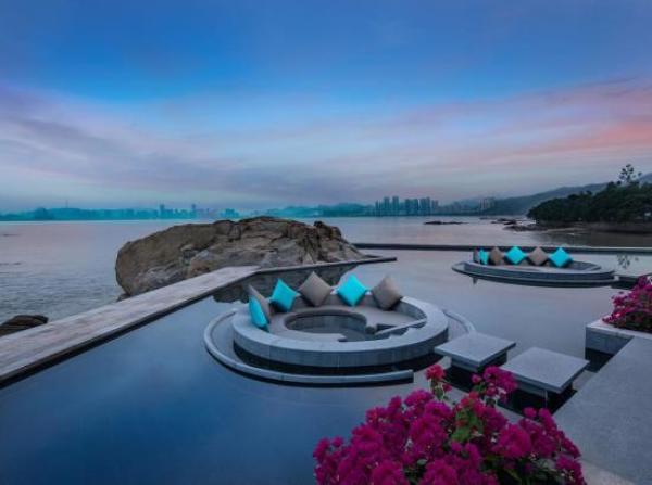 珠海凤凰湾悦椿酒店全海景客房连住2晚含双早网红下午茶