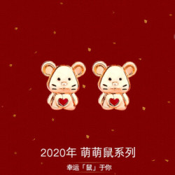 KRISTEN JUDI S925银小老鼠耳饰